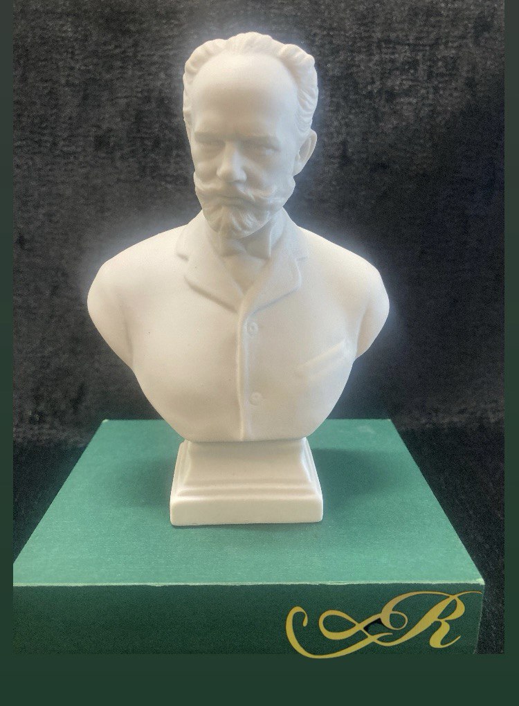 Бюст Петра Чайковского, фарфор СССР
