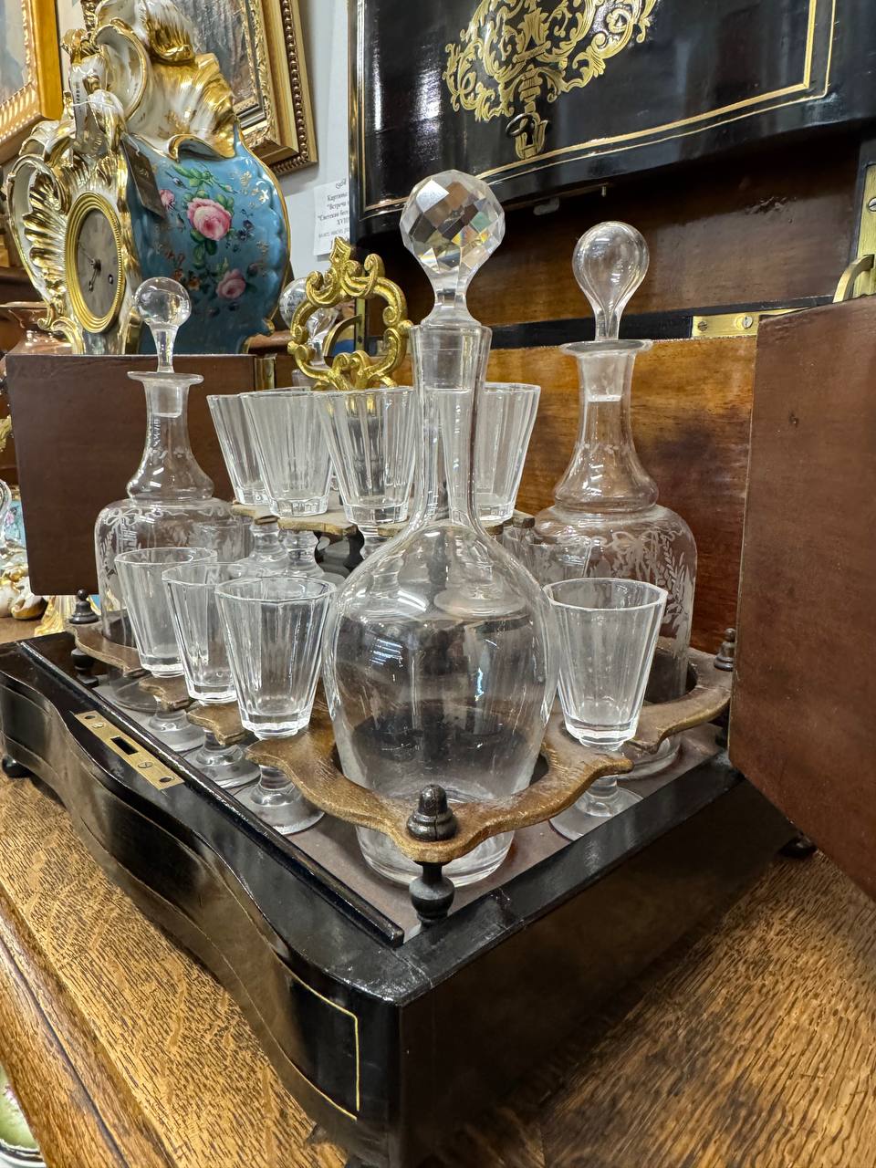 Дорожный ликерный, каретный набор, Европа 19 век