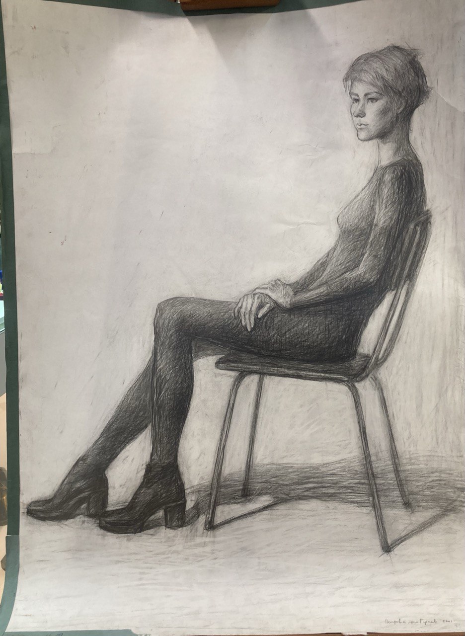 Рисунки студентов. Каждый по 250 руб. Десять шт.