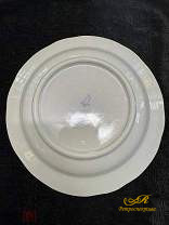 Суповая тарелка, фаянс СССР, Дулево, диаметр 23,5 см. за комплект 3 штуки