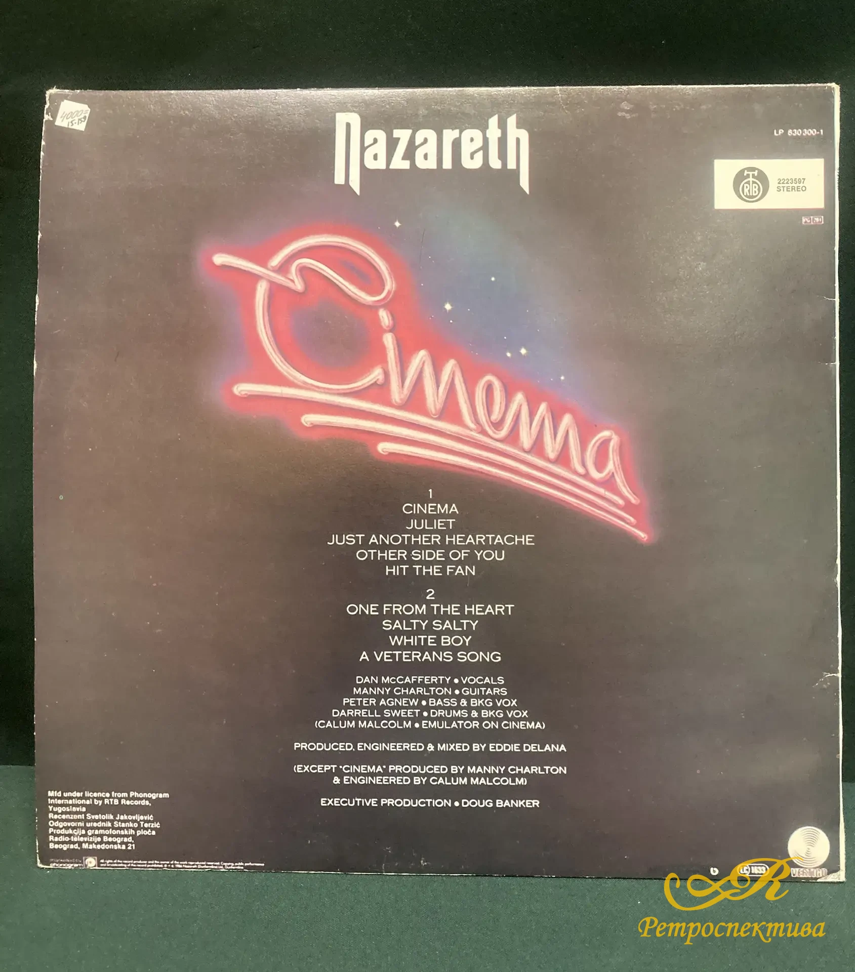 Пластинки 3 шт. Black Sabbath , Роллинг Стоунз " Леди Джей", Nazareth альбом "Cinema".