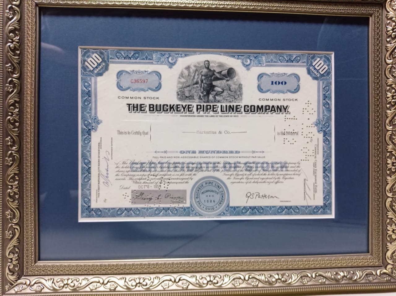 Акция на 100 долларов, Трубопроводная компания Бакай