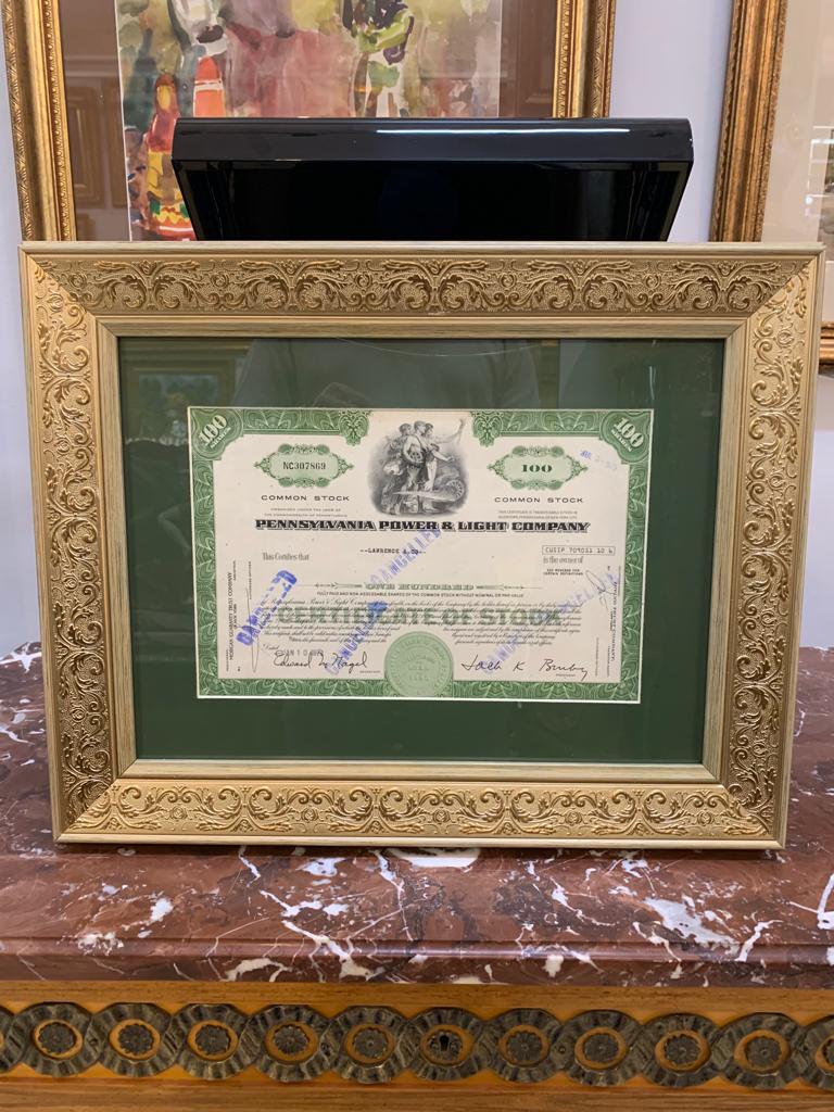 100 акций «Пенсельванской энергетической компании»
