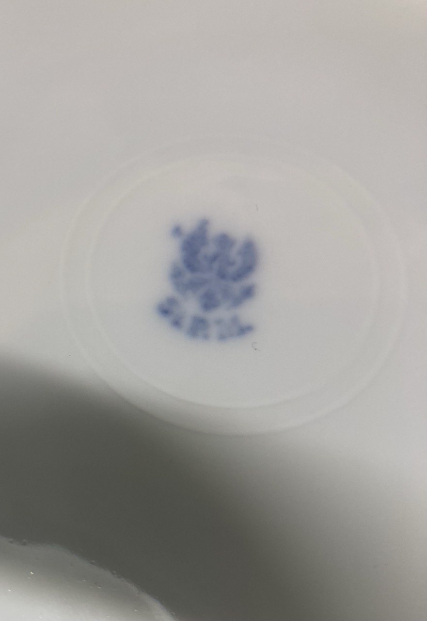 Фарфоровая тарелка «Серебро становится золотом», Германия, 20 в.