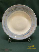 Фарфоровые суповые тарелки. СССР. Ф- ка "Пролетарий"