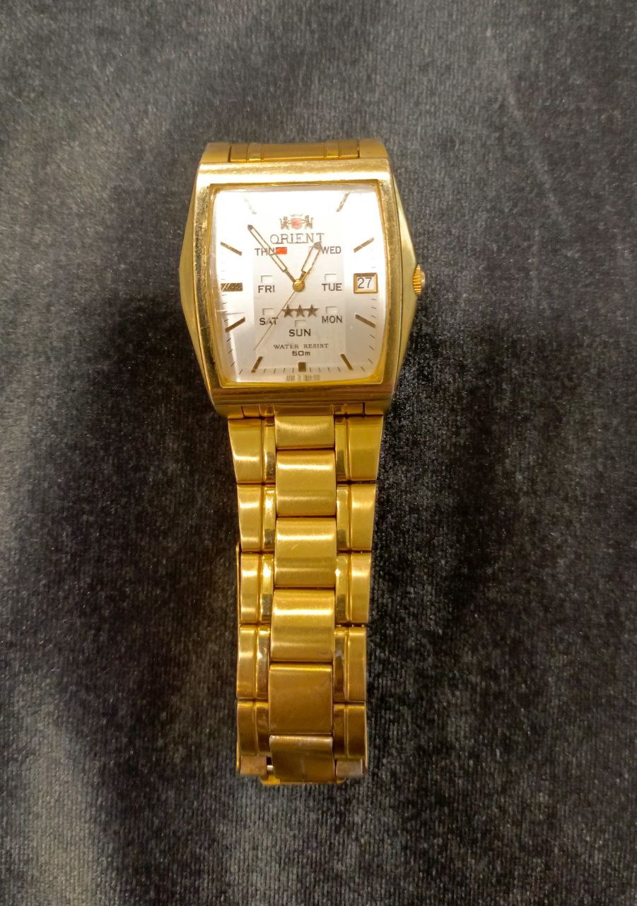 Часы наручные ORIENT Япония механика рабочие водонипроницаемые (50м)