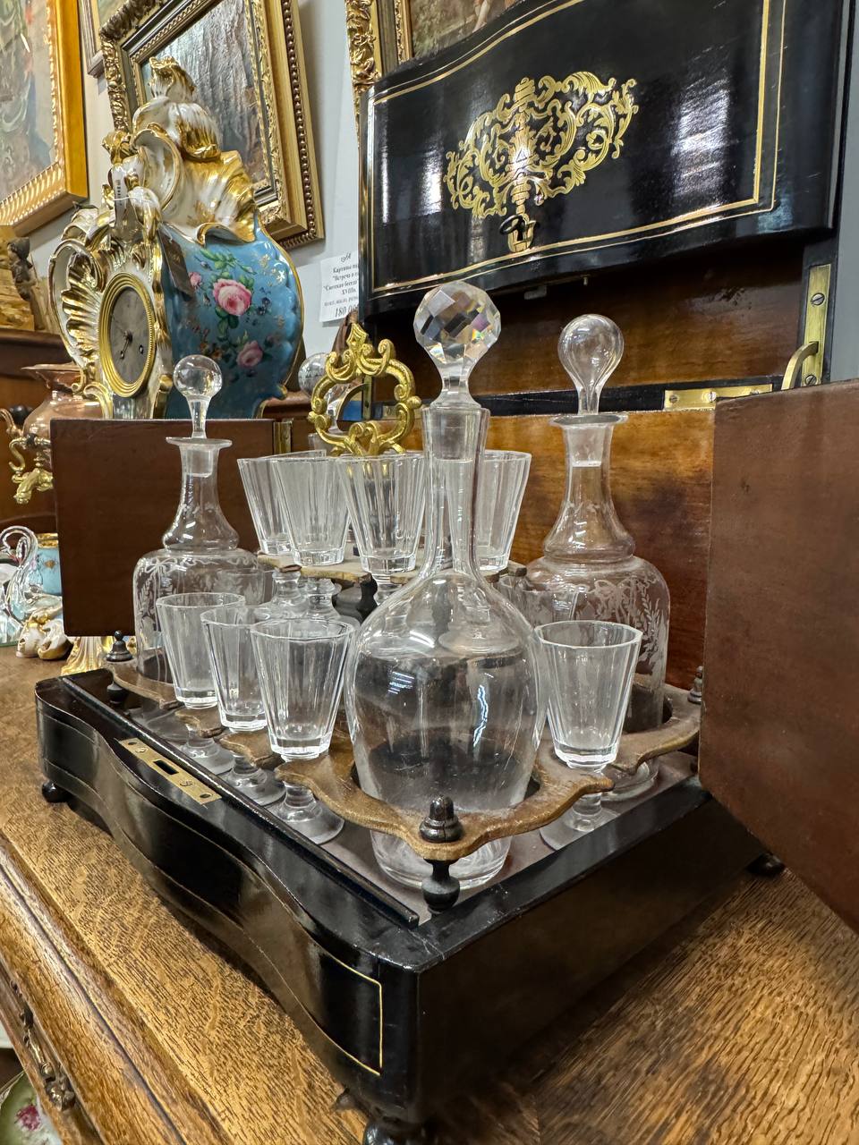 Дорожный ликерный, каретный набор, Европа 19 век