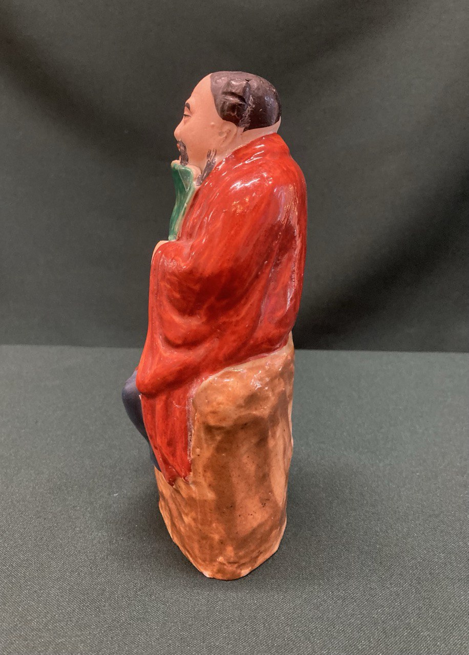 Фарфоровая статуэтка"Бессмертный Чжунли Цюань", покровитель воинов,1960г.