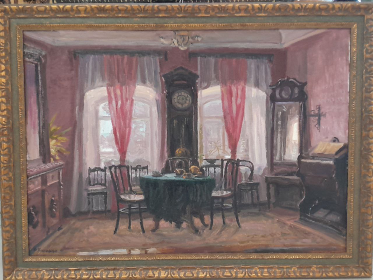 Картина «Интерьер музея» 2016 г, худ. Халиков Ф.Г. 1957 г. р, х/м, 50х70 см