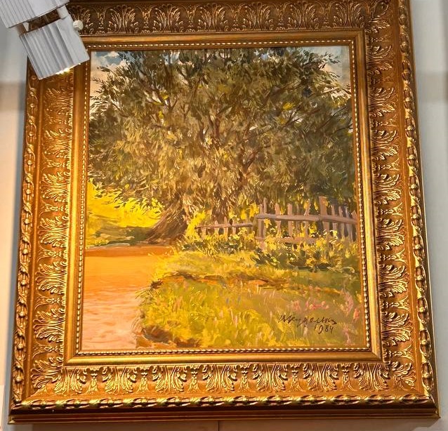 Картина "Деревня Ташевка" 1984 год