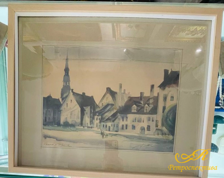 "Старая Рига". Неизвестный художник,