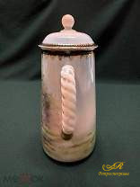 Фарфоровый кувшин с крышкой. Клеймо: Товарищество Кузнецова. До 1917 г.