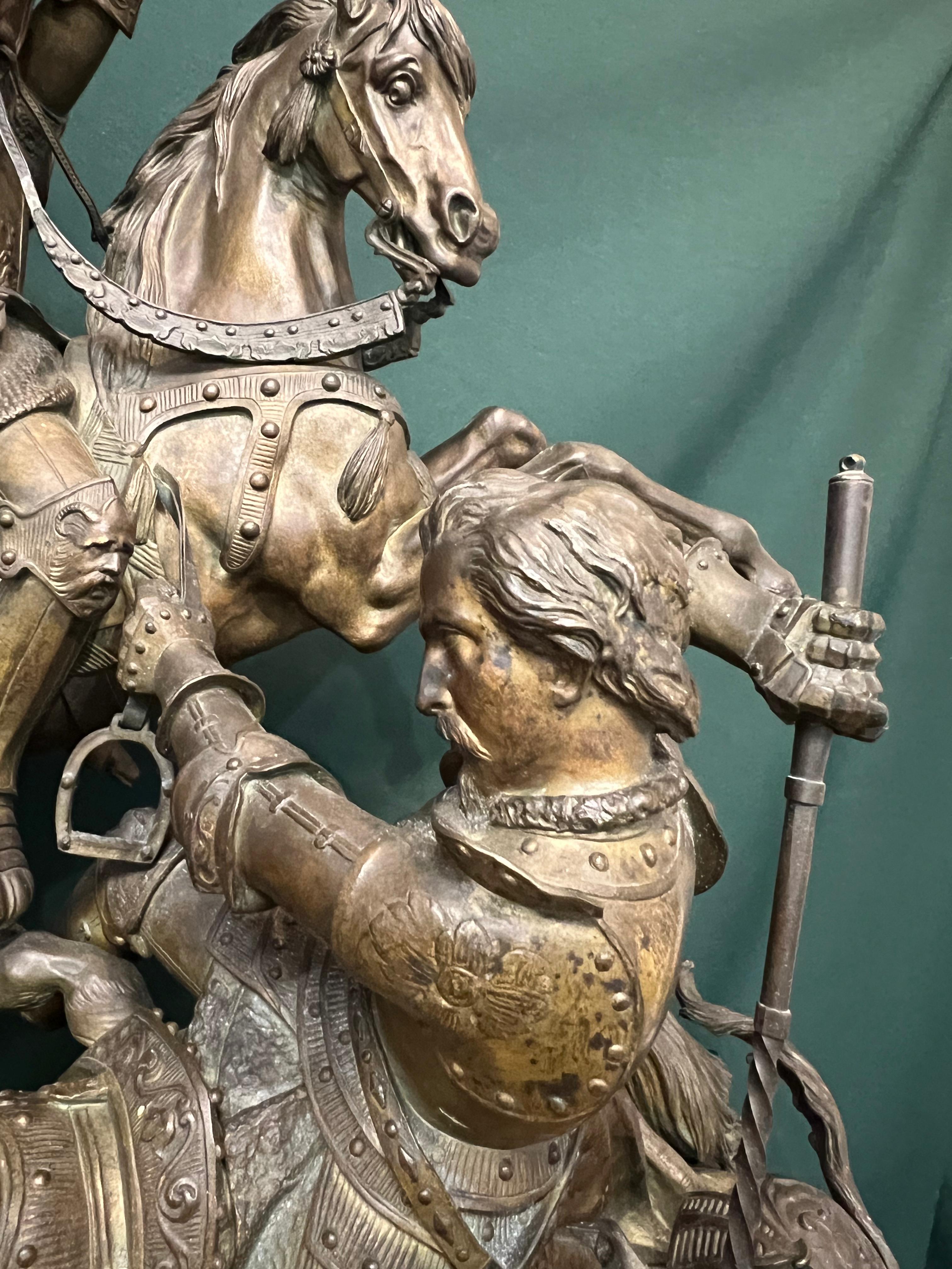 Парадные каминные часы  фирмы Deniere Paris XIX в.