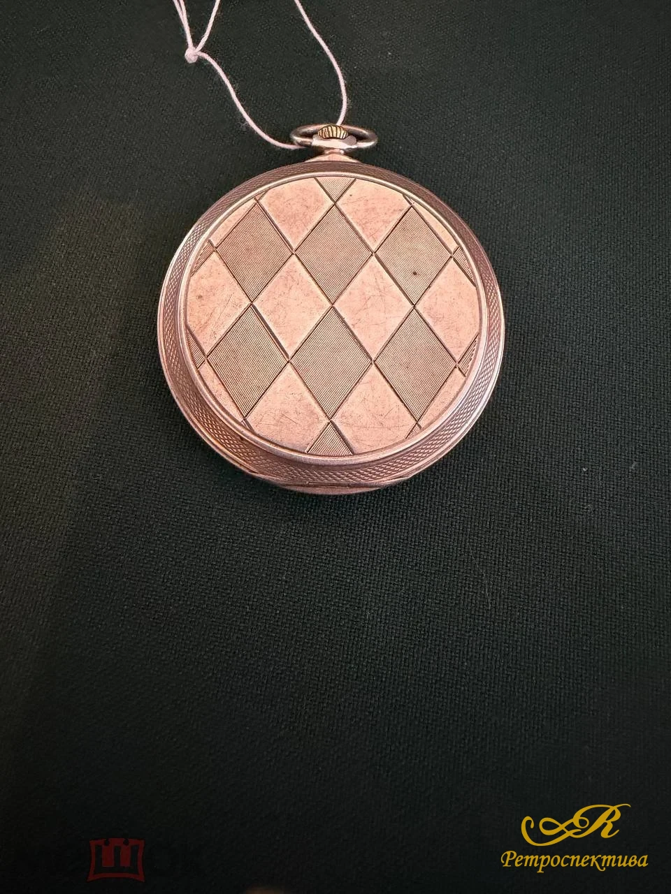 Серебряные карманные часы Tellus, Швейцария. Серебро 800 пр., вес 60 гр.