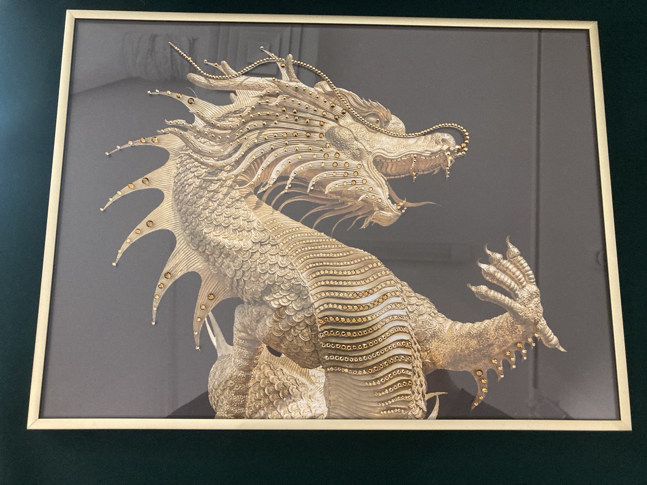 Панно Swarovski « Дракон» Размер 40 х 30.см.