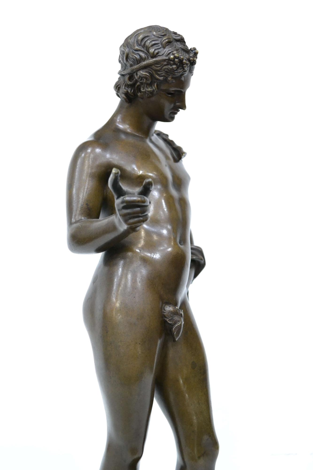 Скульптура "Дионис - младший сын Зевса, бог  виноделия и вдохновения", Бельгия, XIX в.