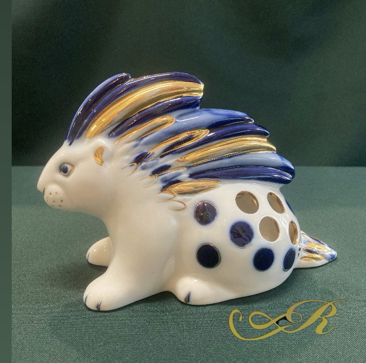 Статуэтка «Дикобраз» фарфор СССР