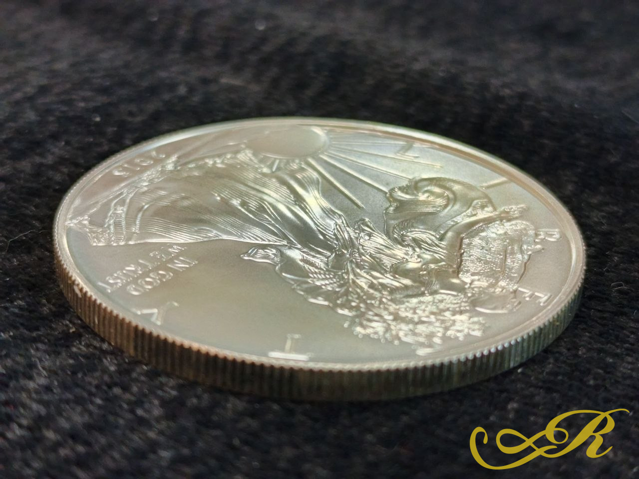 Серебряная монета 1 доллар США. Шагающая свобода, Американский орел, 2013 год, Ag 999, 31,1г.!
