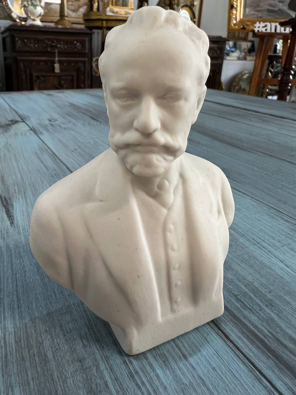 Бюст Петра Чайковского, фарфор, бисквит, лзфи СССР.