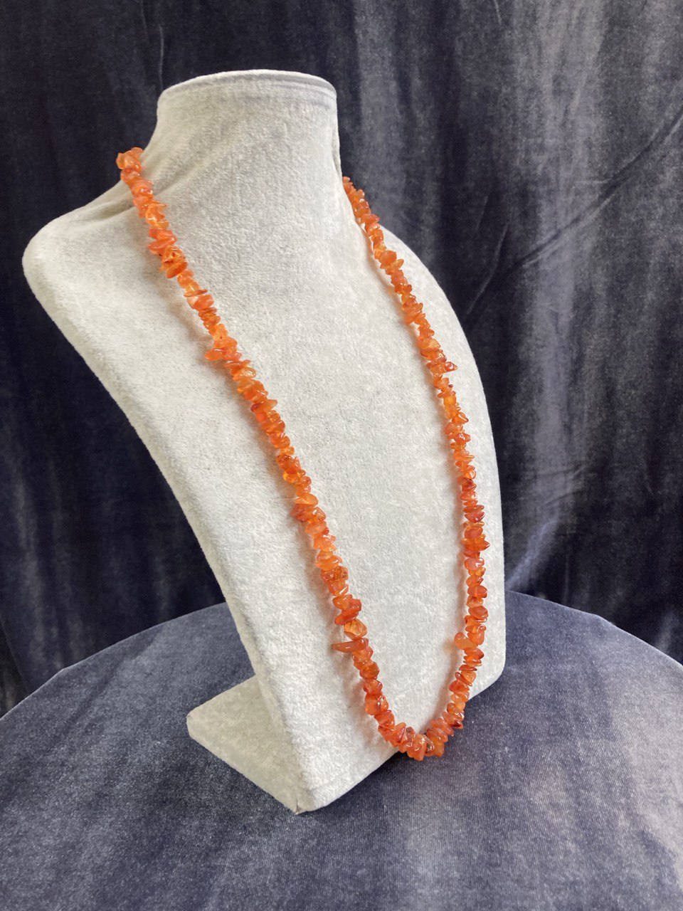 Бусы сердолик 65см. 50гр.