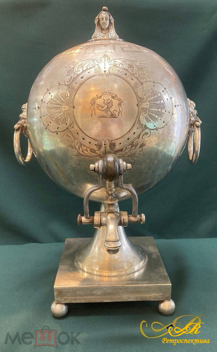 Бульотка. Египетский мотив.Глубокое серебрение. Англия кон.XIX - нач.XX в.в.