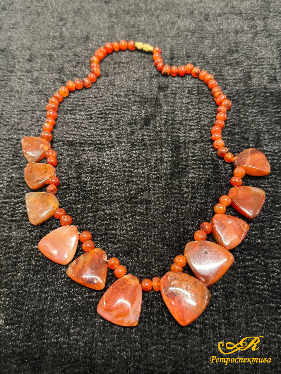 Бусы Натуральный камень - Сердолик, вес 98 гр.