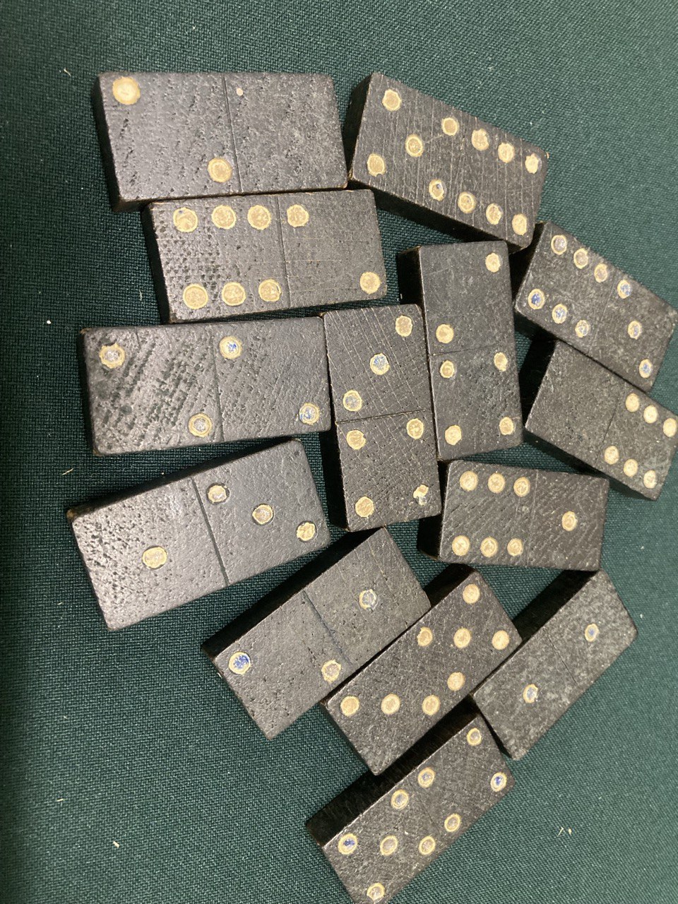 Домино. В деревянном футляре. Костяшки выполнены из дерева. СССР.