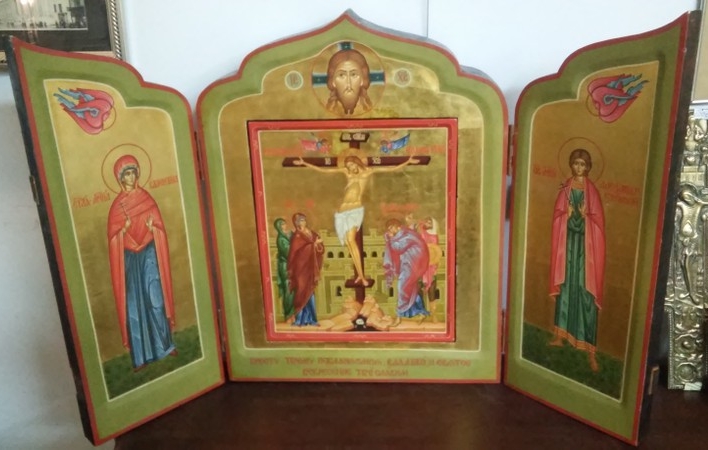 Икона Складень-триптих, Россия 2 пол.XX в.