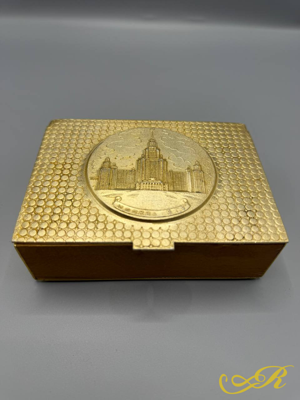 Винтажная металлическая шкатулка «Москва МГУ» ,СССР