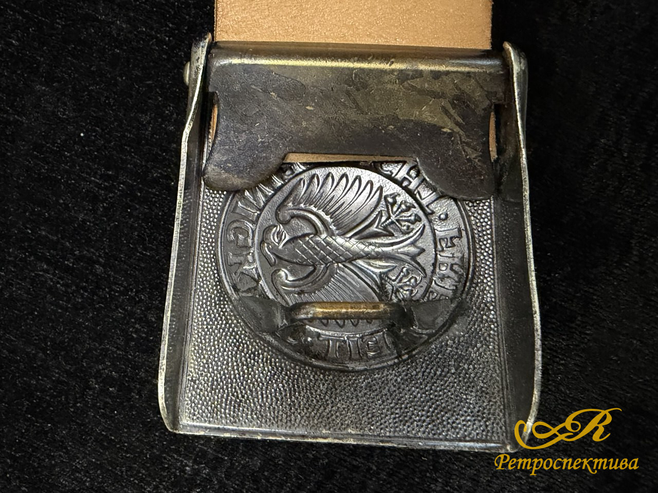 Ремень армейский Einigkeit Ŕecht Freiheit кожа Германия Бундесвер, 110 см.