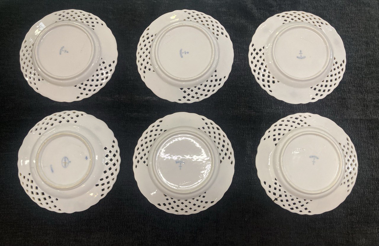 Блюдца. 6 шт. Мейсенский фарфор.