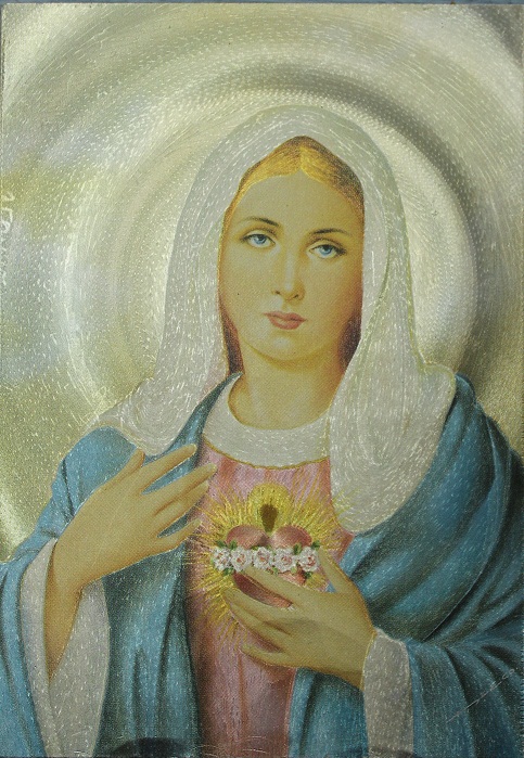 Открытка "Дева Мария", Англия, кон. ХХ в.