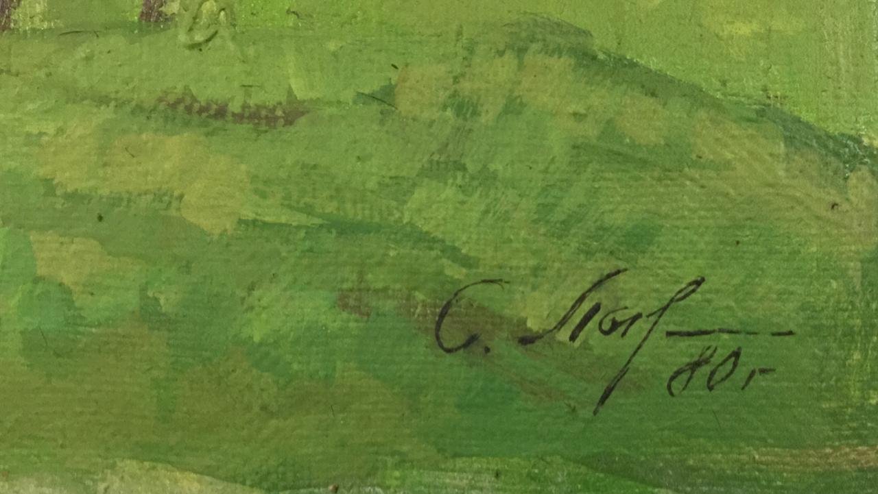 Картина "Волга у Гребеней" 1980 год