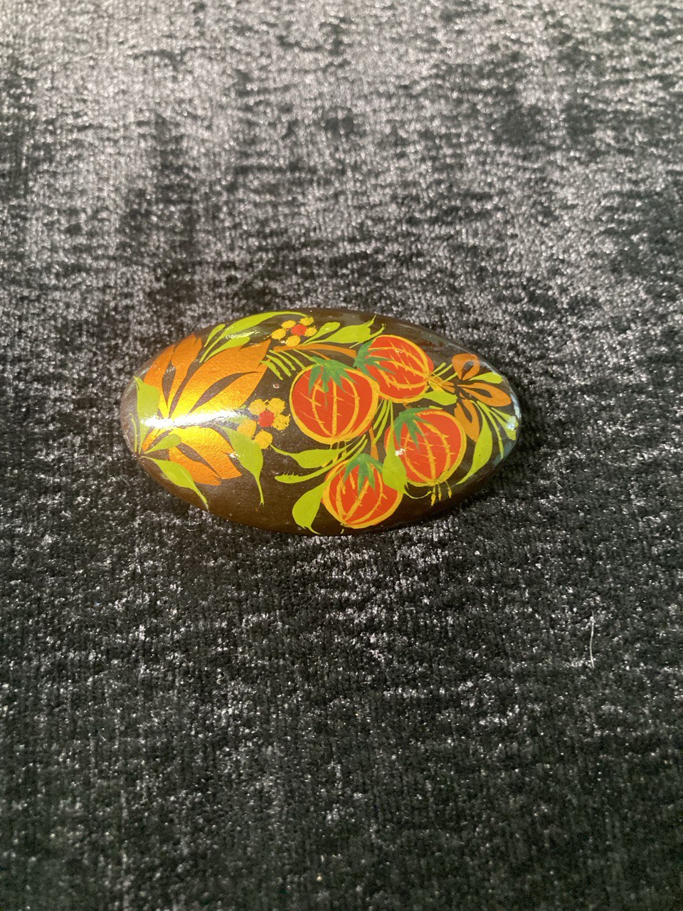 Брошь  хохломская роспись.  3 шт.