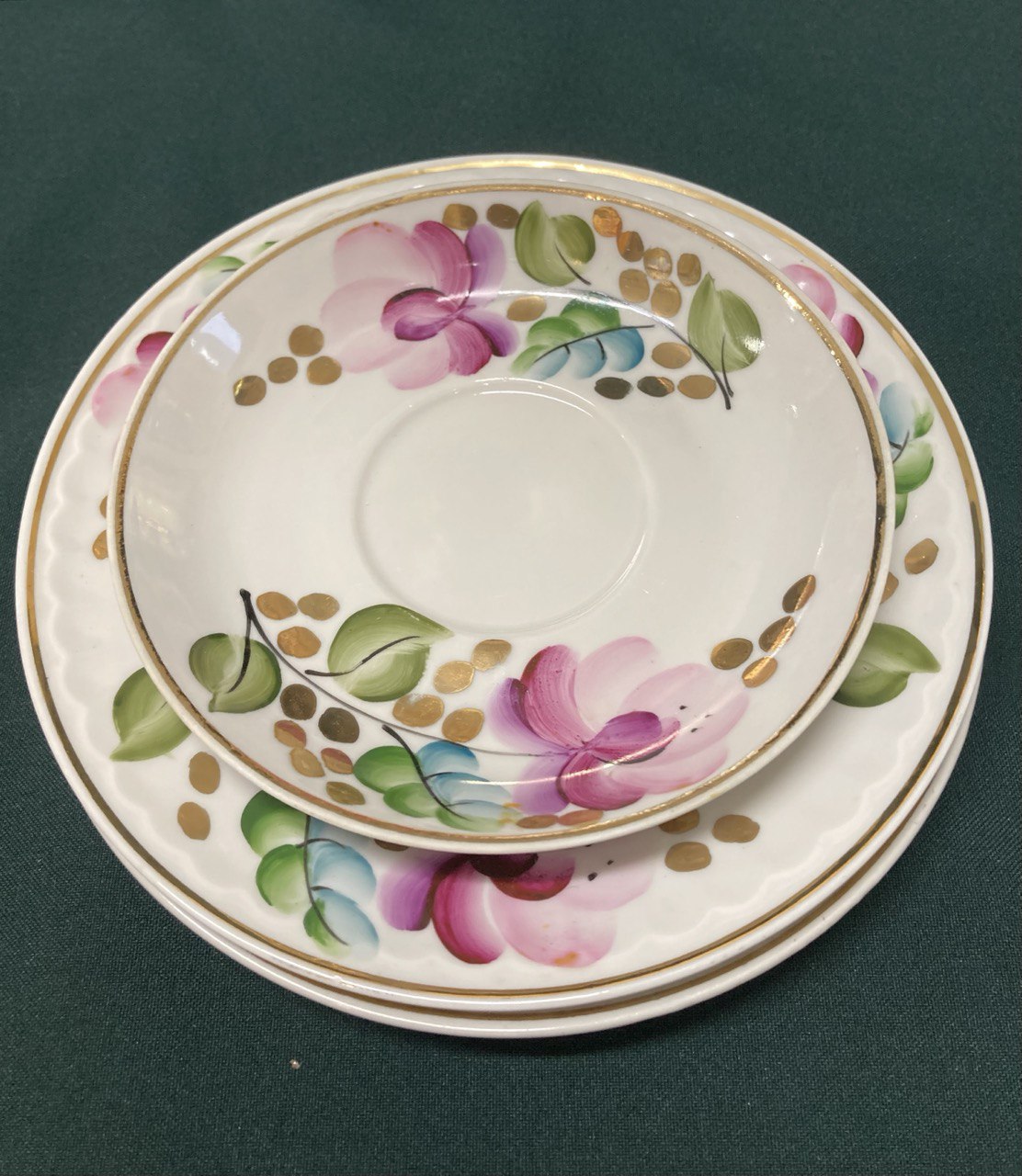 Фарфоровый чайный сервиз. Прокопьевский ФЗ.  СССР.