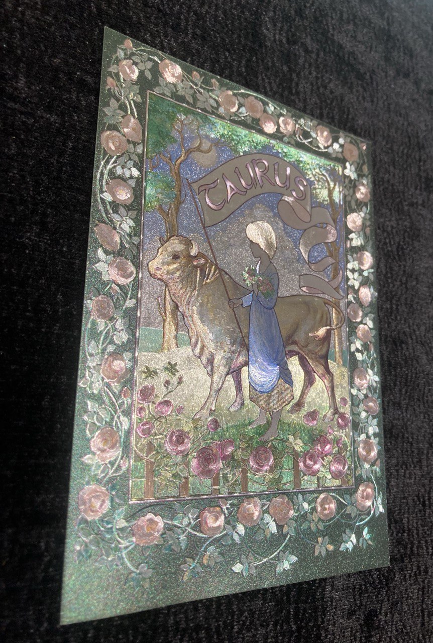 Открытка "Телец" Англия.