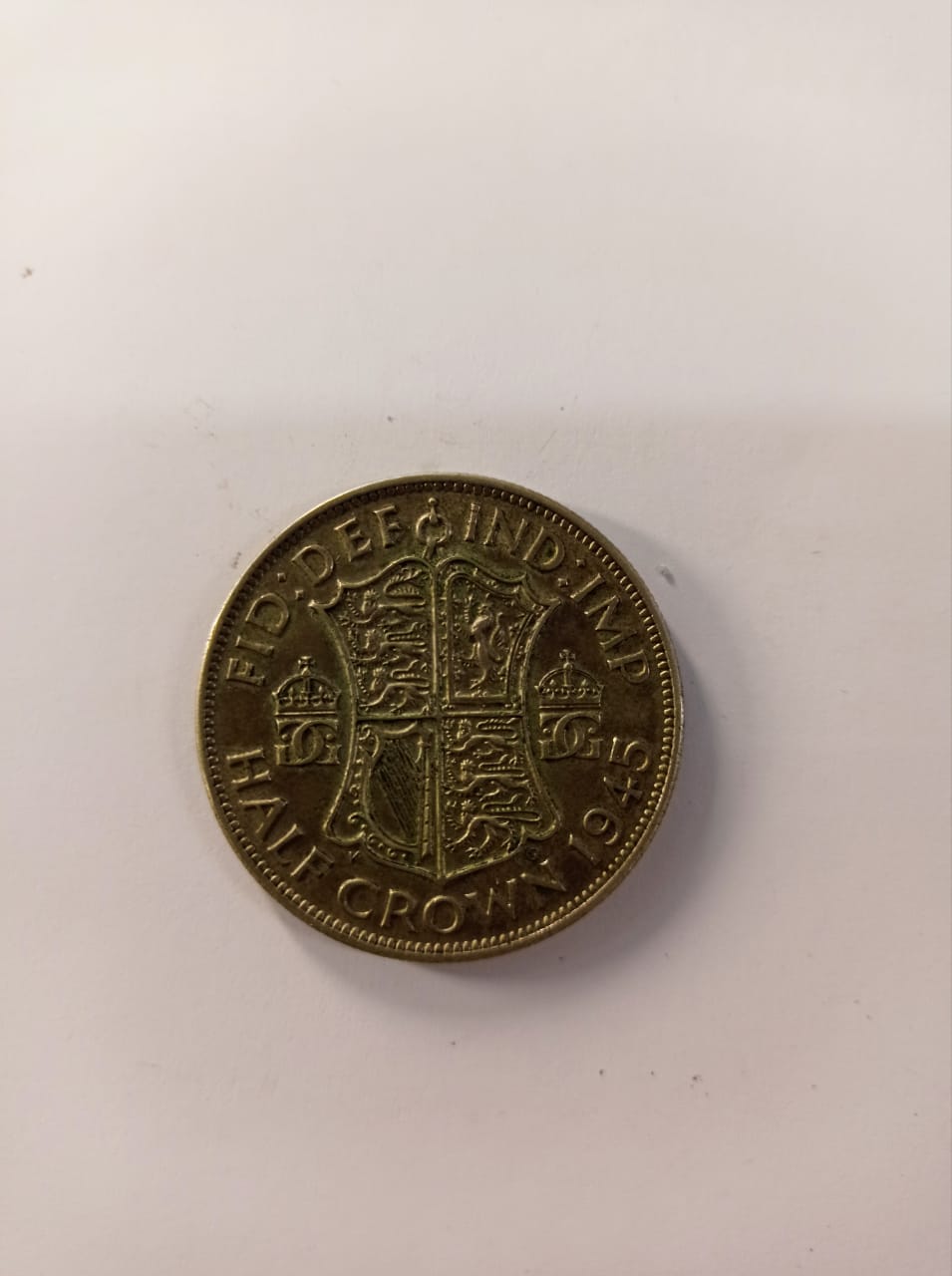 Великобритания ½ кроны, 1945 год серебро