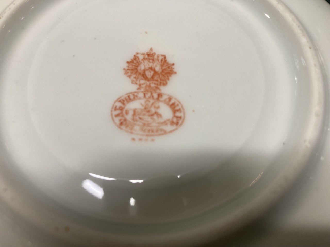 Фарфоровая чайная пара. Кузнецовский фарфор.