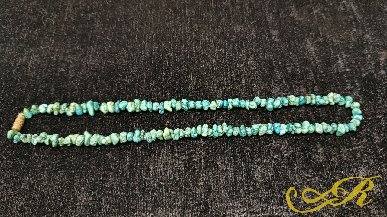 Винтажные бусы бирюза. 43 см. (21,8 гр) 