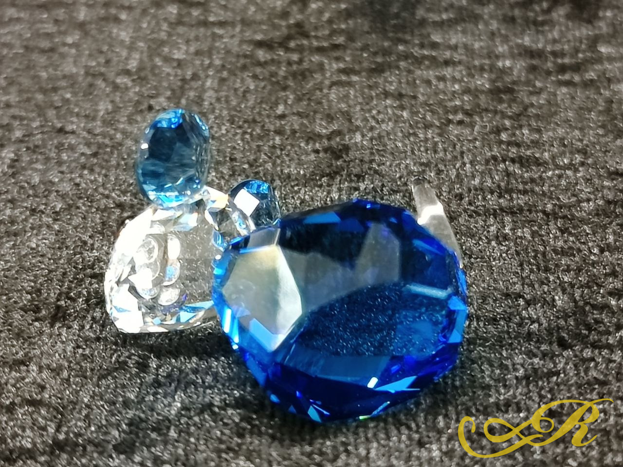  Swarovski мышонок. Оригинальная хрустальная фигурка. Клеймо. В-2,5 см. Ш-3 см. 