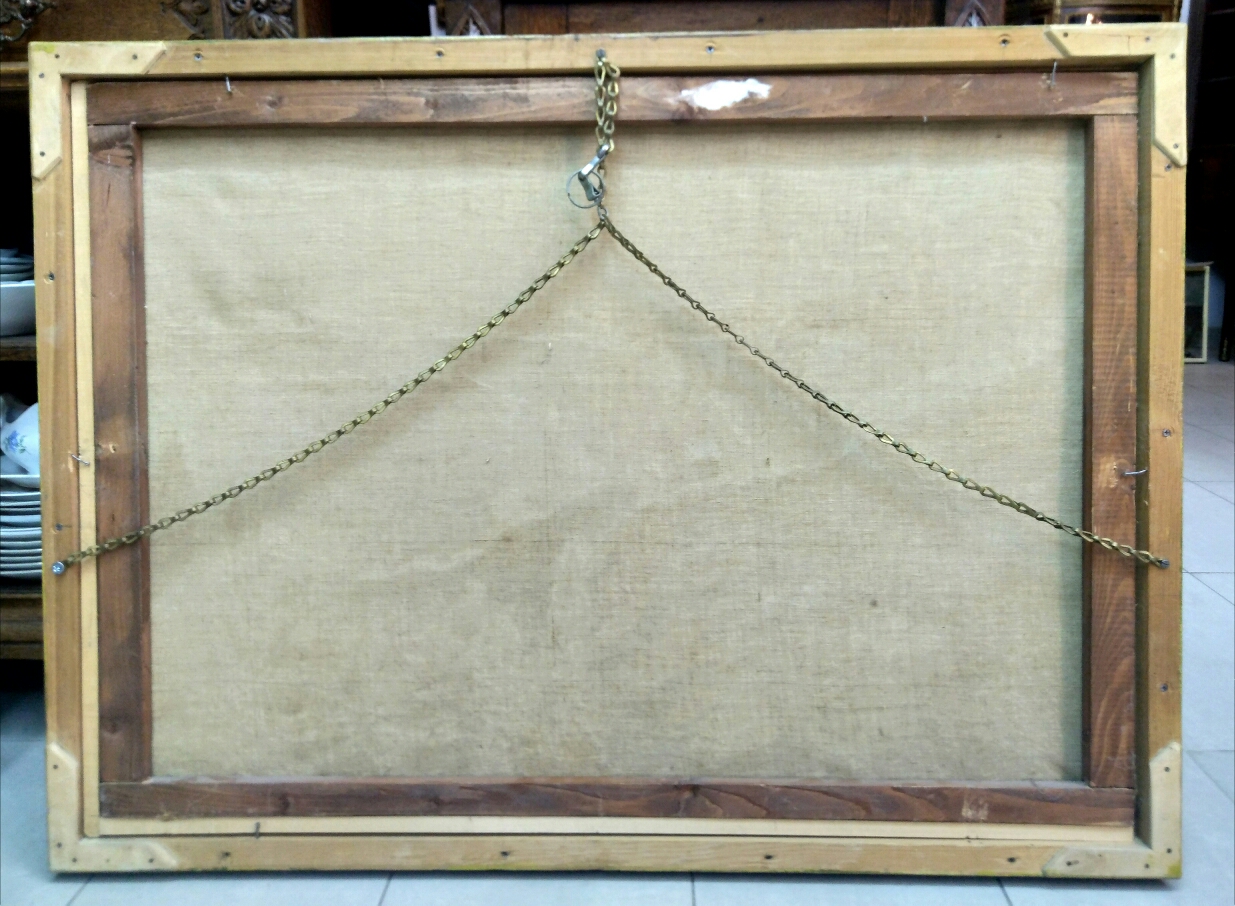 Картина "Церковь на берегу", Художник М.Федулов, 1909 г.