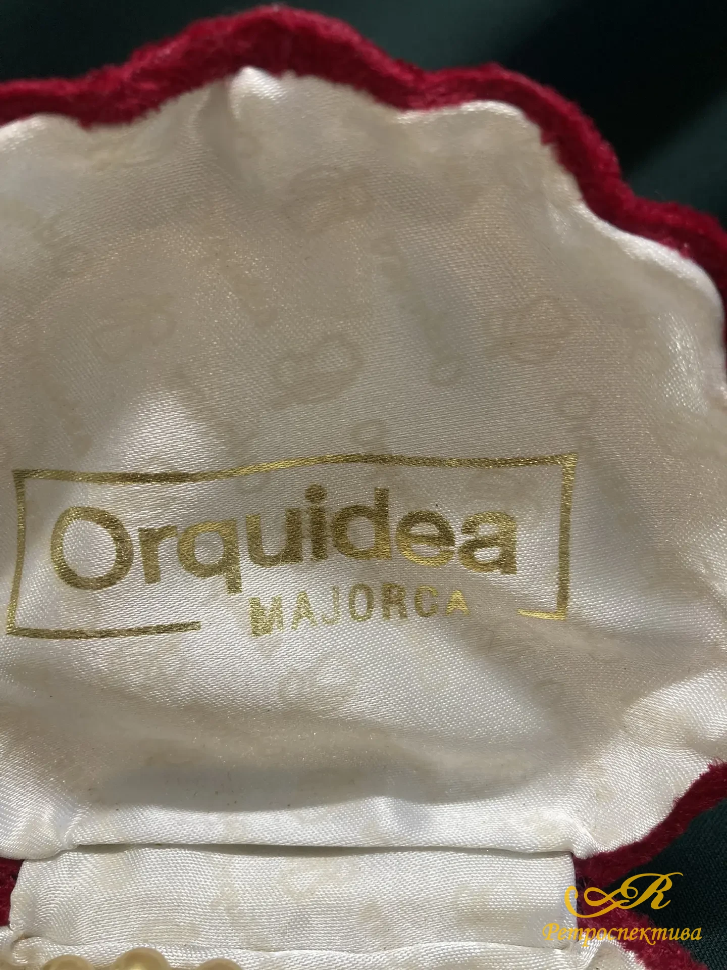 Бусы из искусственного , золотого жемчуга. Majorca Испания.