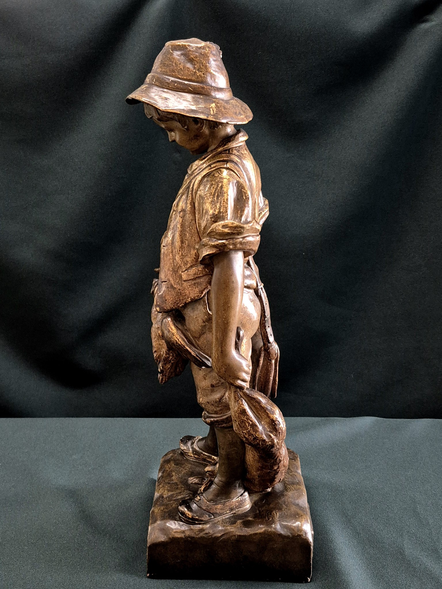 Скульптура "Юный охотник", Австрия, конец XIX - начало XX в.