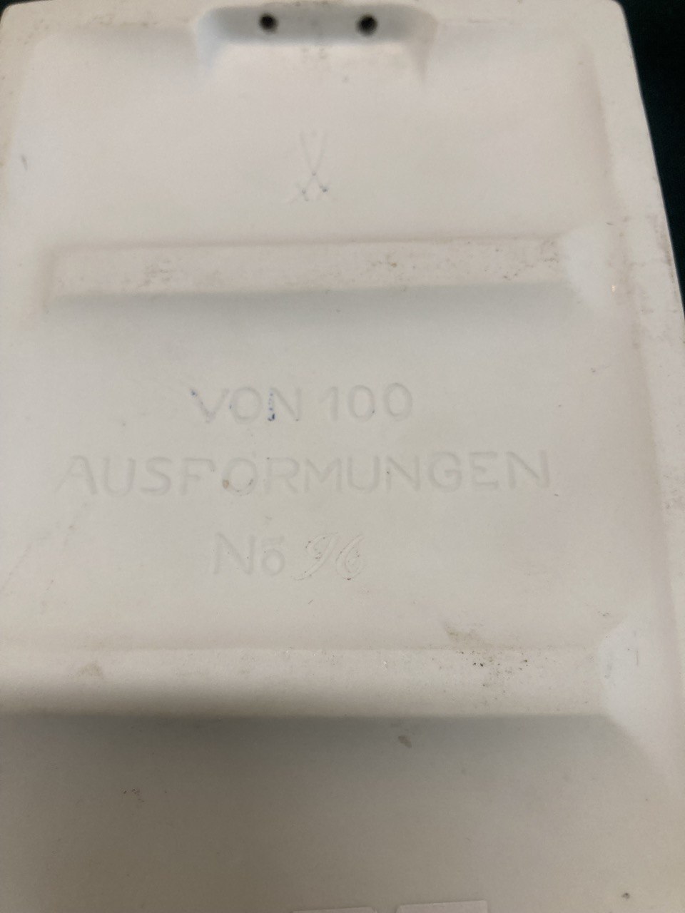 Новогодняя бисквитная плашка, Мейсен 1931 года, всего 100 экземпляров