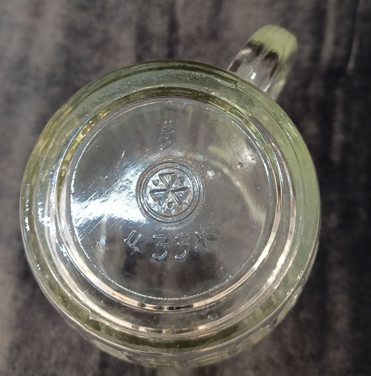 175. Кружка для пива и кваса большая, Серп и молот БЗ, СССР 70-80 гг, v = 500 мл, h= 12,5 см, d= 10 см