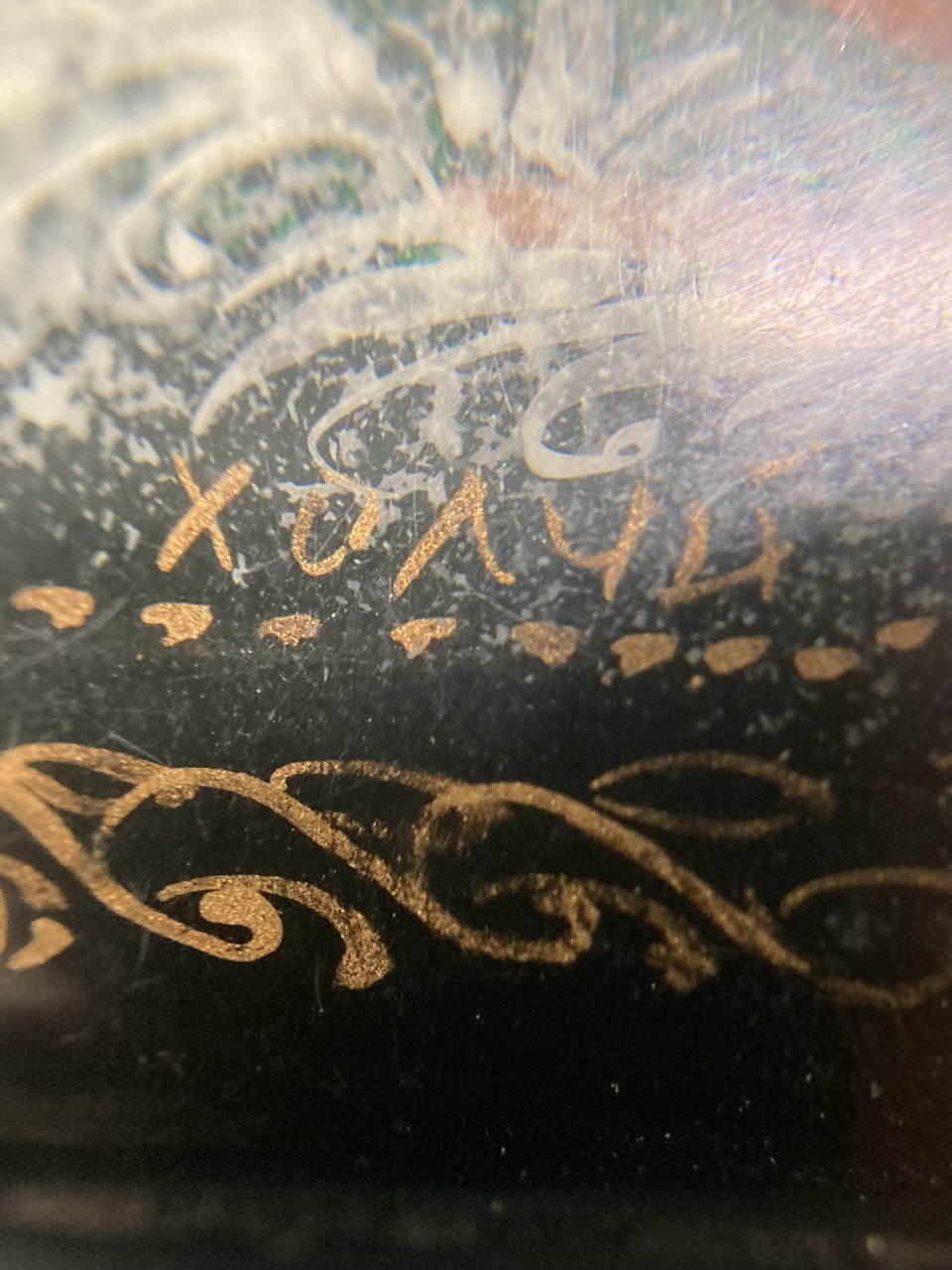 Очечник . Пластик, роспись,лак. СССР.