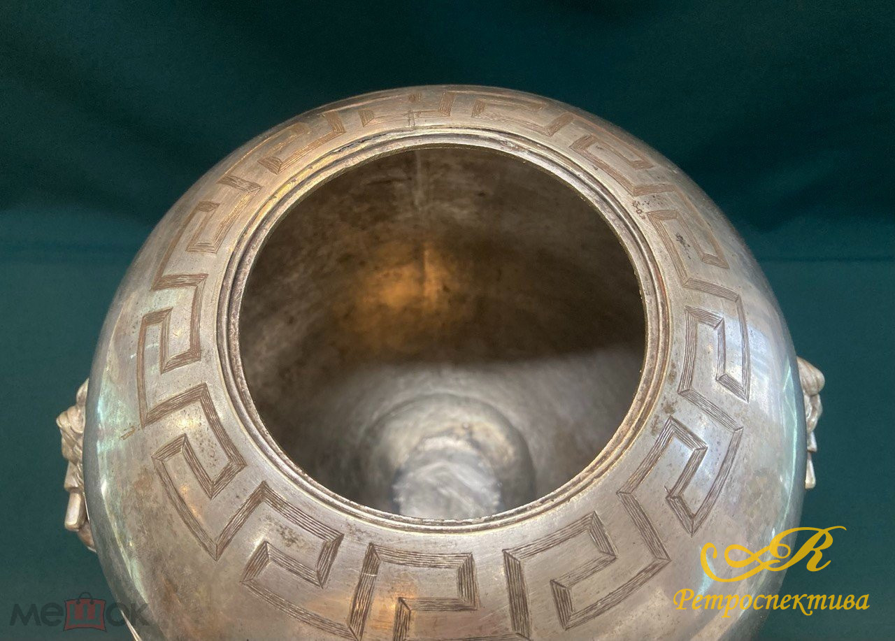 Бульотка. Египетский мотив.Глубокое серебрение. Англия кон.XIX - нач.XX в.в.