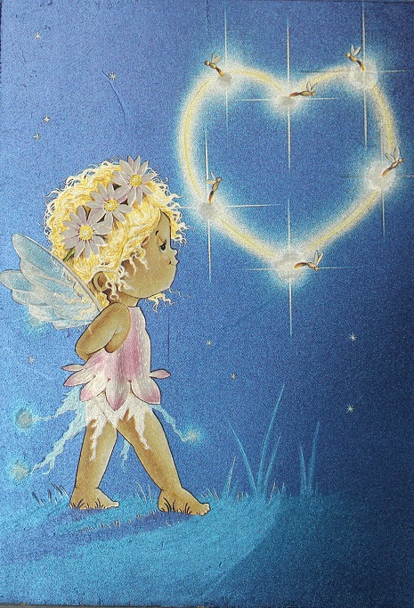 Открытка "Ангелочек", Англия, кон. ХХ в.