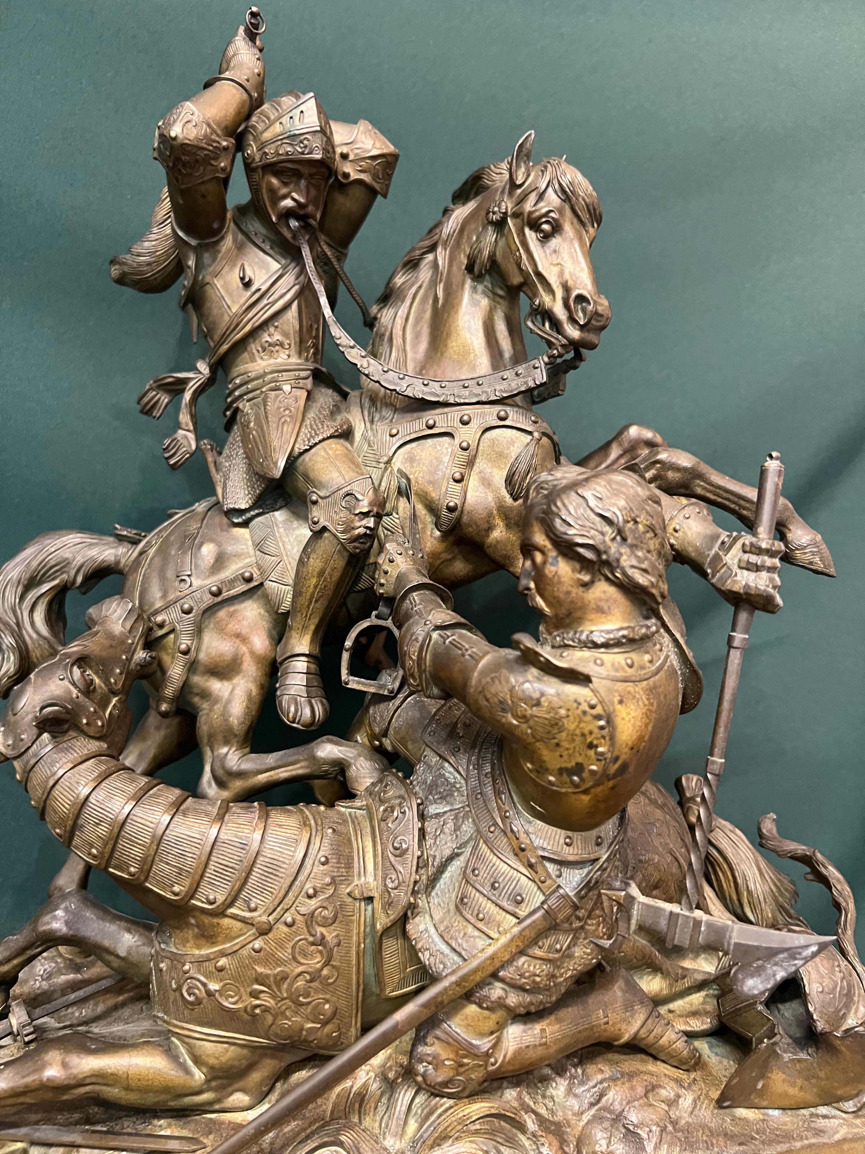 Парадные каминные часы  фирмы Deniere Paris XIX в.