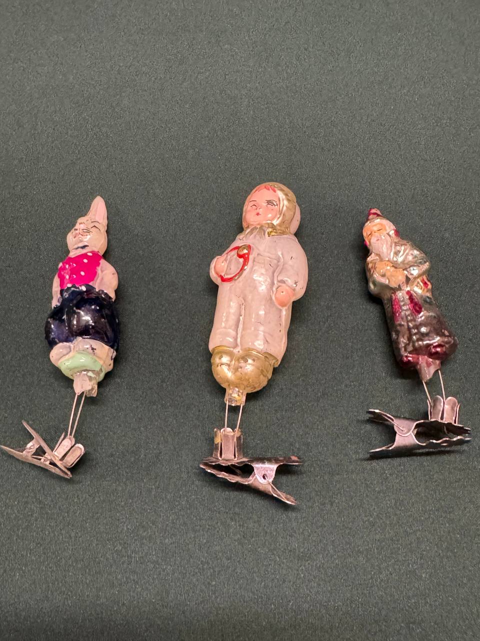 Елочные игрушки на прищепке, винтаж СССР